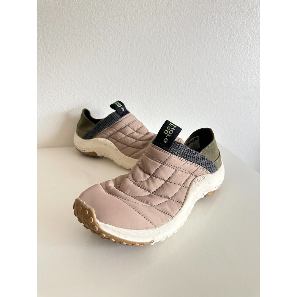 NEW Holo Footwear Credimus Slip On Sneakers Quilted Camping Pale Ale Women's 7